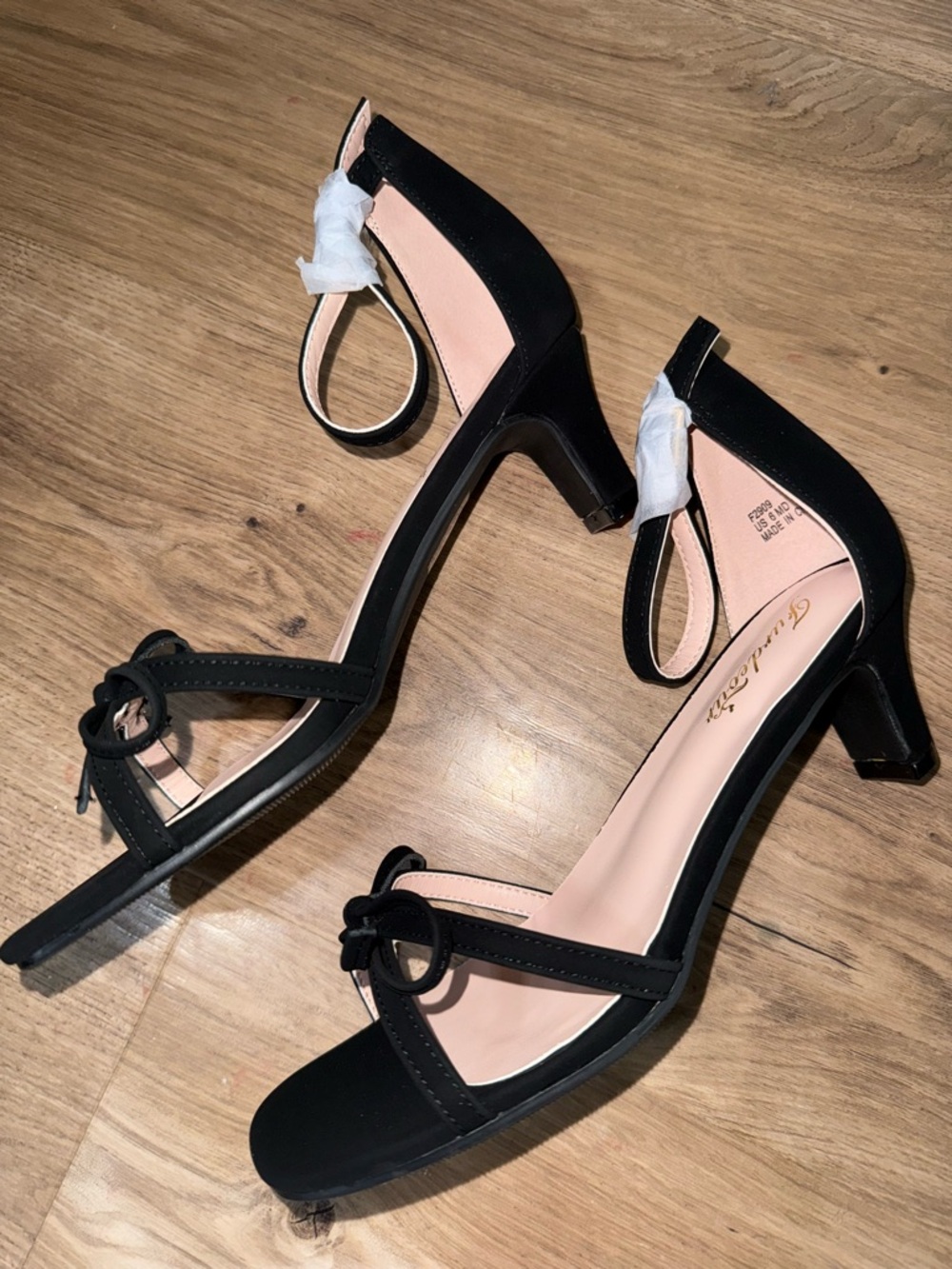 Brand new open toe kitten heels